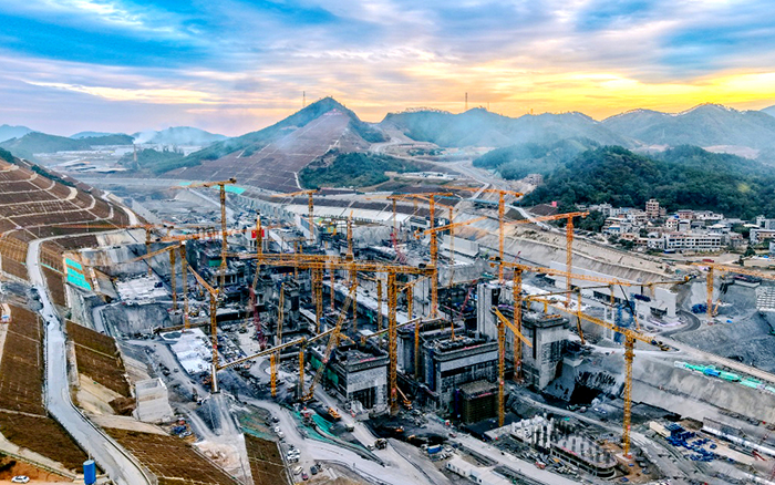 K8凯发群塔奋战平陆运河 “世纪工程”雄姿初现