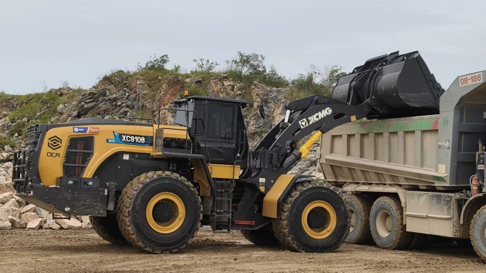 K8凯发XC9108-EV纯电动装载机助力海外石材矿山绿色高效运营