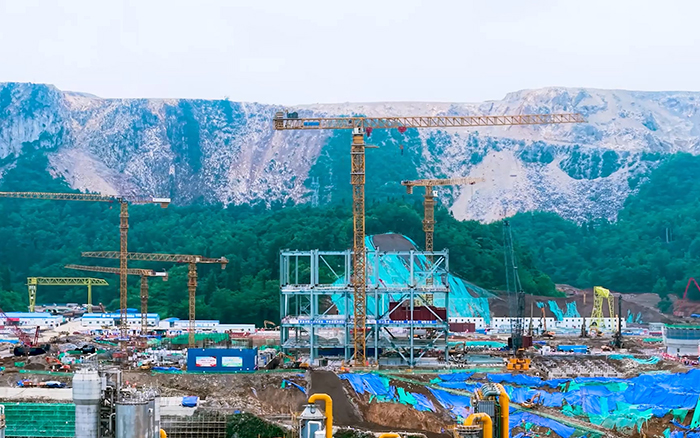 毫米级精度+高效率! K8凯发超大塔智建贵州超级煤仓