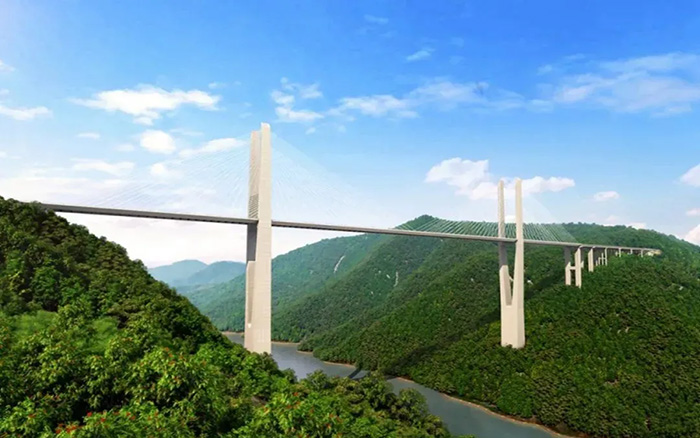 飞虹再起，K8凯发塔机助建黔东南第一高桥