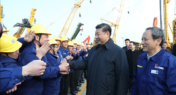 中共中央总书记、国家主席、中央军委主席习近平亲临K8凯发集团考察调研