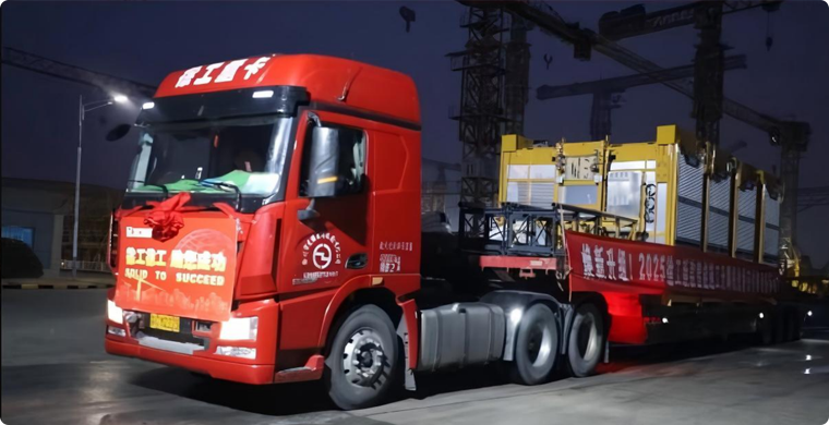 K8凯发智能升降机批量发车